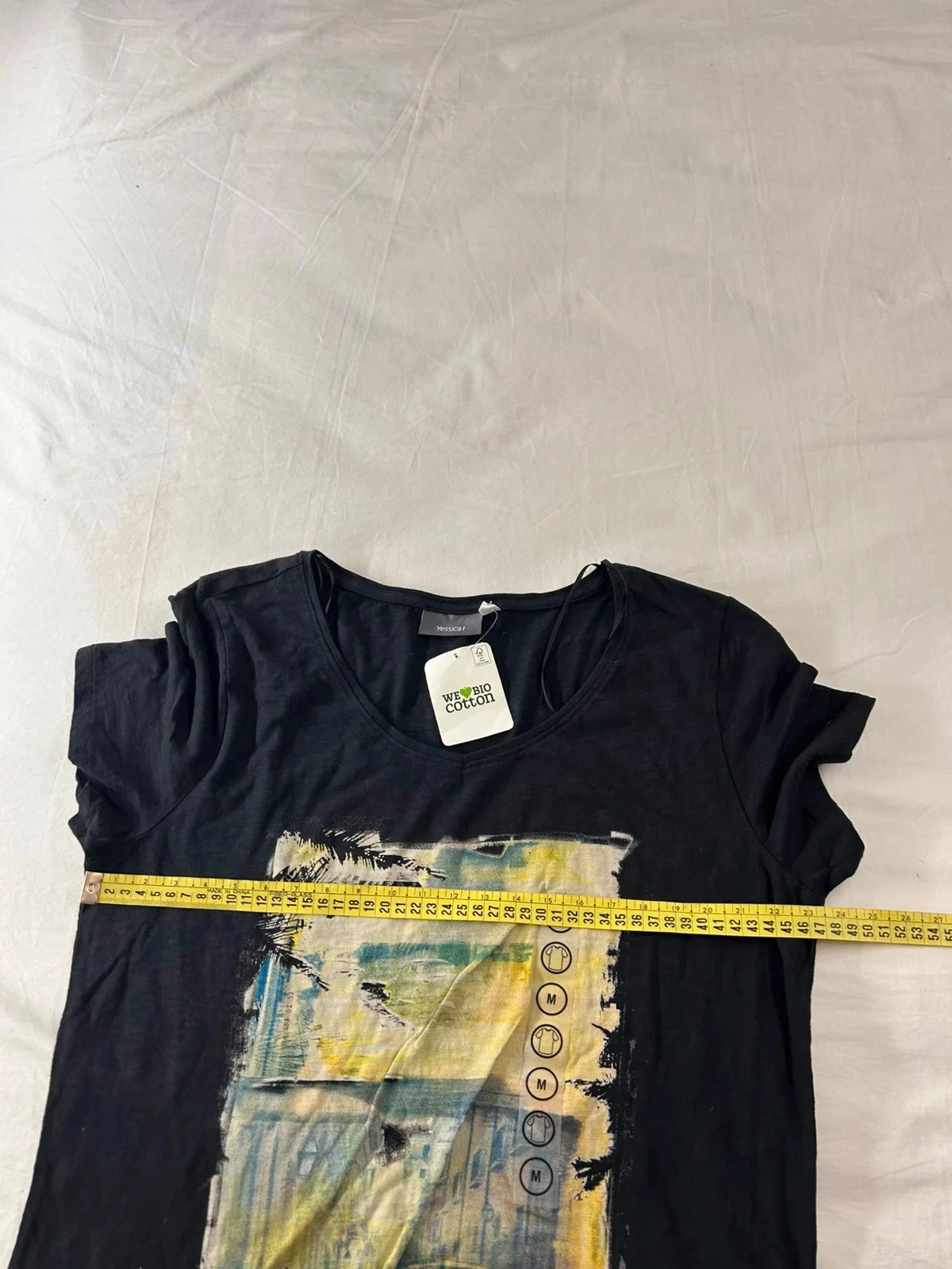 Zwart T-shirt met vintage patronen Yessica C&A – photo 9
